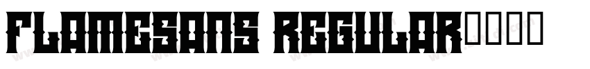 FlameSans Regular字体转换